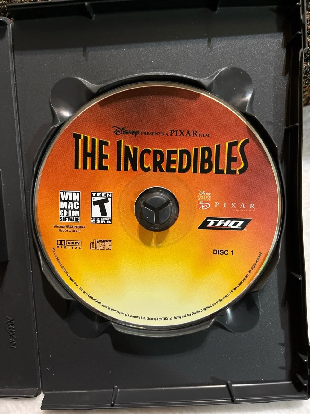 The Incredibles PC Game Disc - Orange/Yellow